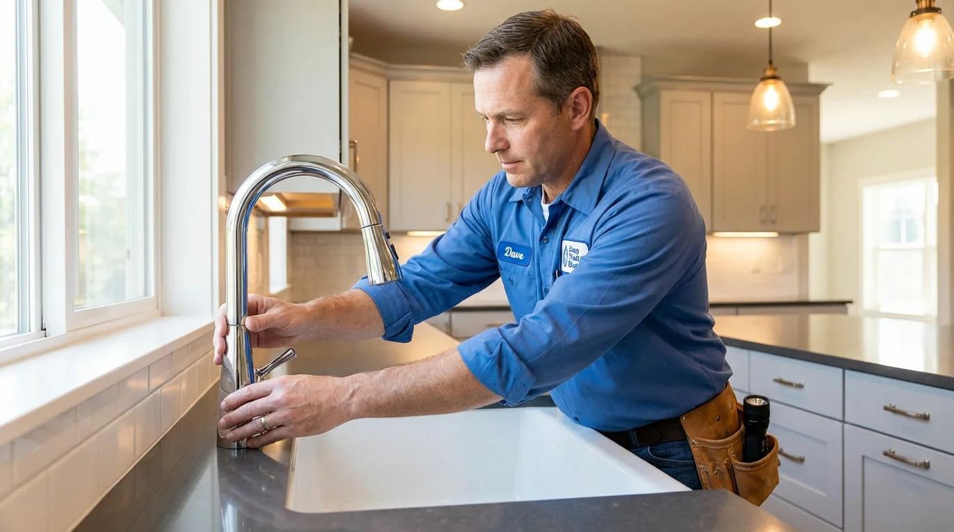 Kitchen faucet installation by Johns Plumbing LLC in Hollywood